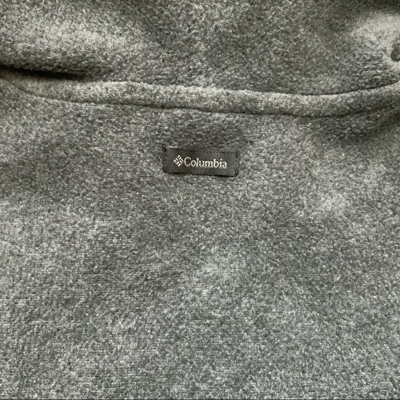 COLUMBIA Gray Fair Isle Fleece Full Zip Hoodie Size Small - Picture 8 of 10
